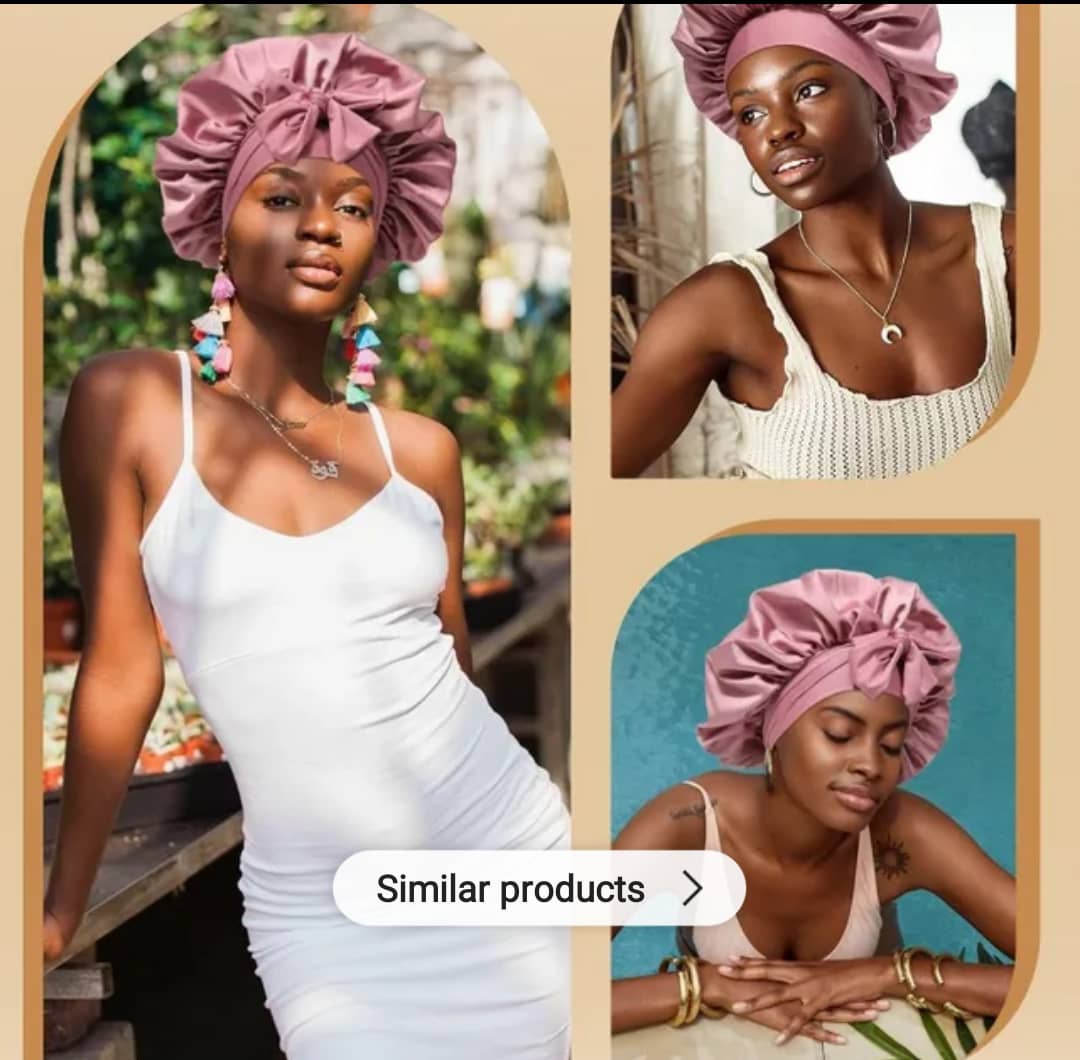 Bonnet en satin double face, protège les cheveux, pour dormir