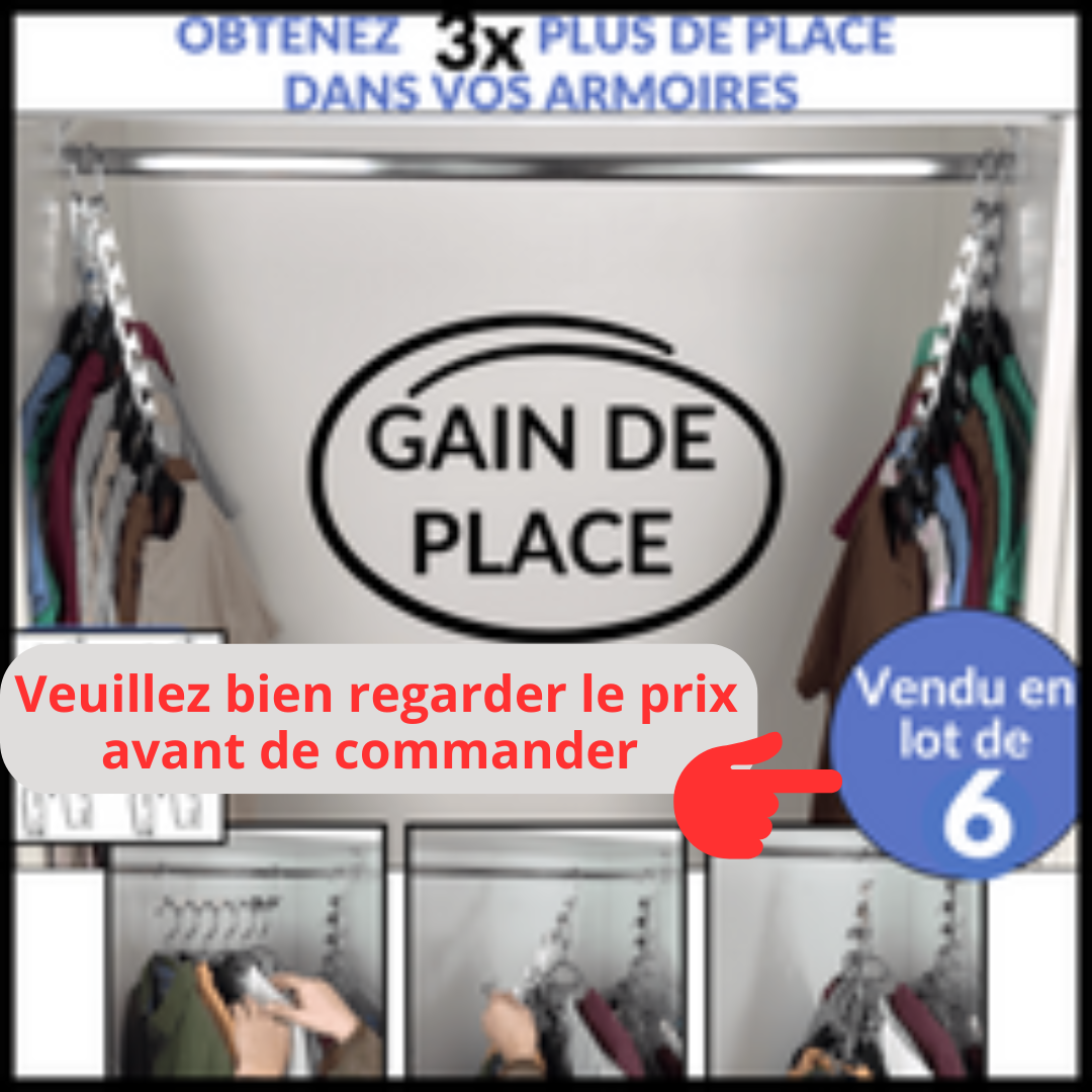 Cintre Place Max - Lot de 6