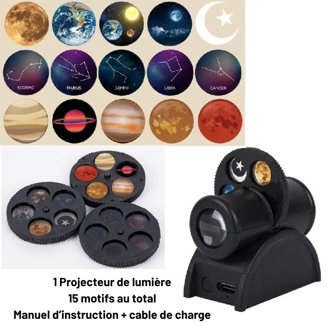Projecteur de lumière étoilée de haute précision pour salon, chambre à coucher, bureau, balcon ...