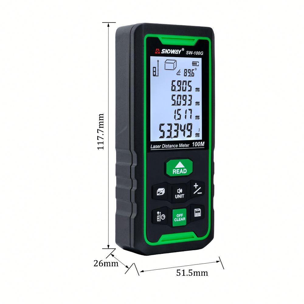 Télémètre Numérique Laser de 120m