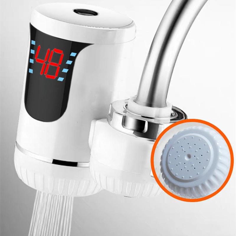 Robinet d'eau chaude sans réservoir avec affichage numérique, chauffe-eau instantané pour cuisine