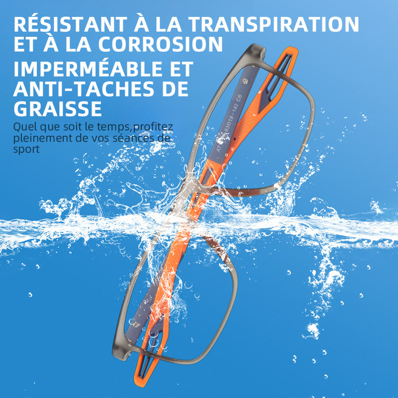 LUNETTES DE LECTURE SPORT TR À MONTURE CARRÉE ULTRA-LÉGÈRES ANTI-LUMIÈRE BLEUE