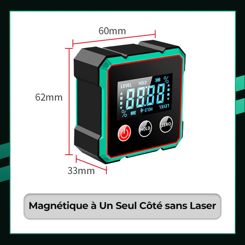 Inclinomètre Magnétique  Numérique Laser de Précision Ultime