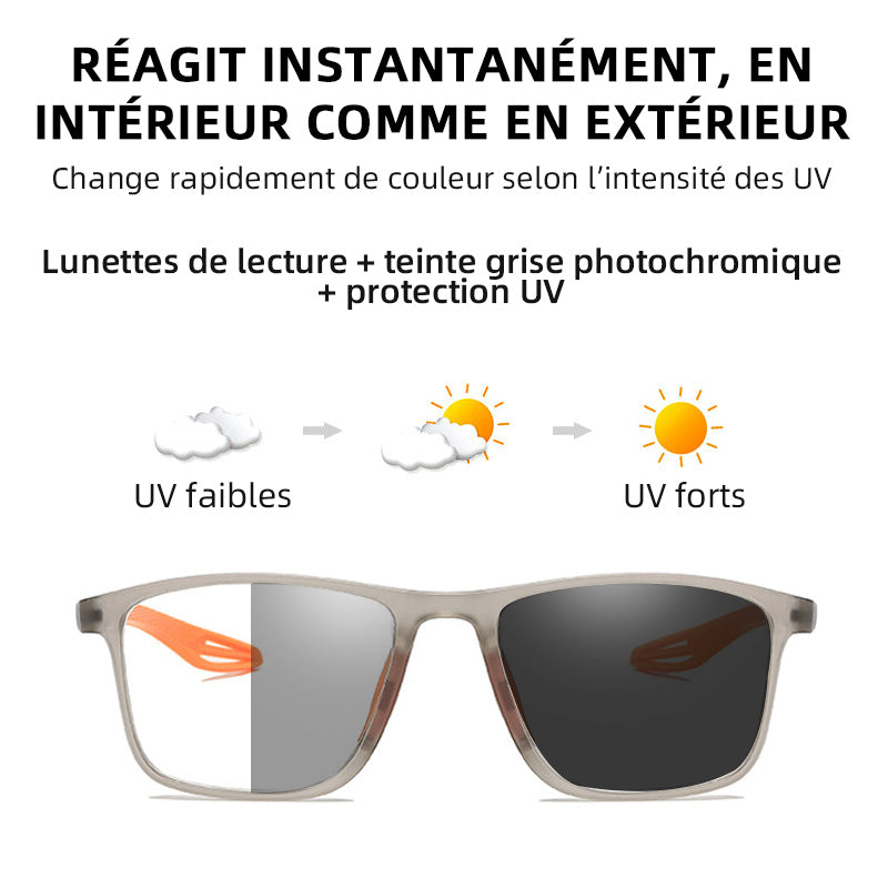 LUNETTES DE LECTURE SPORT TR À MONTURE CARRÉE ULTRA-LÉGÈRES ANTI-LUMIÈRE BLEUE