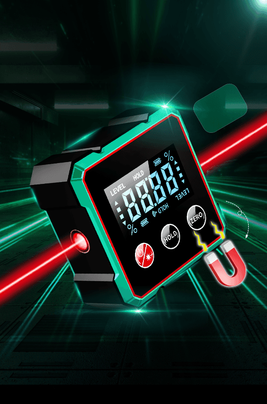 Inclinomètre Magnétique  Numérique Laser de Précision Ultime