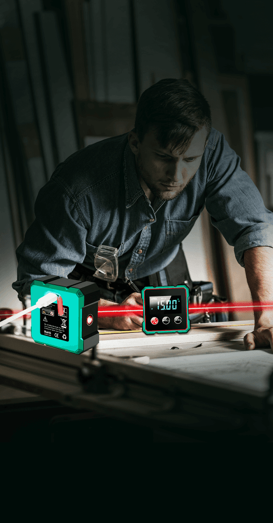 Inclinomètre Magnétique  Numérique Laser de Précision Ultime