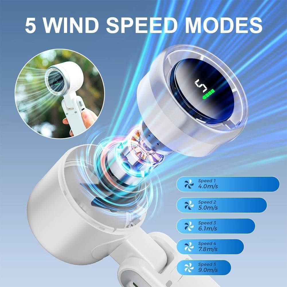 Mini Ventilateur Turbo Portatif à Haute Vitesse