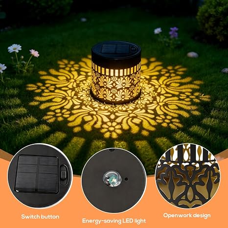 Lampe solaire d'exterieur decorative Mandala //