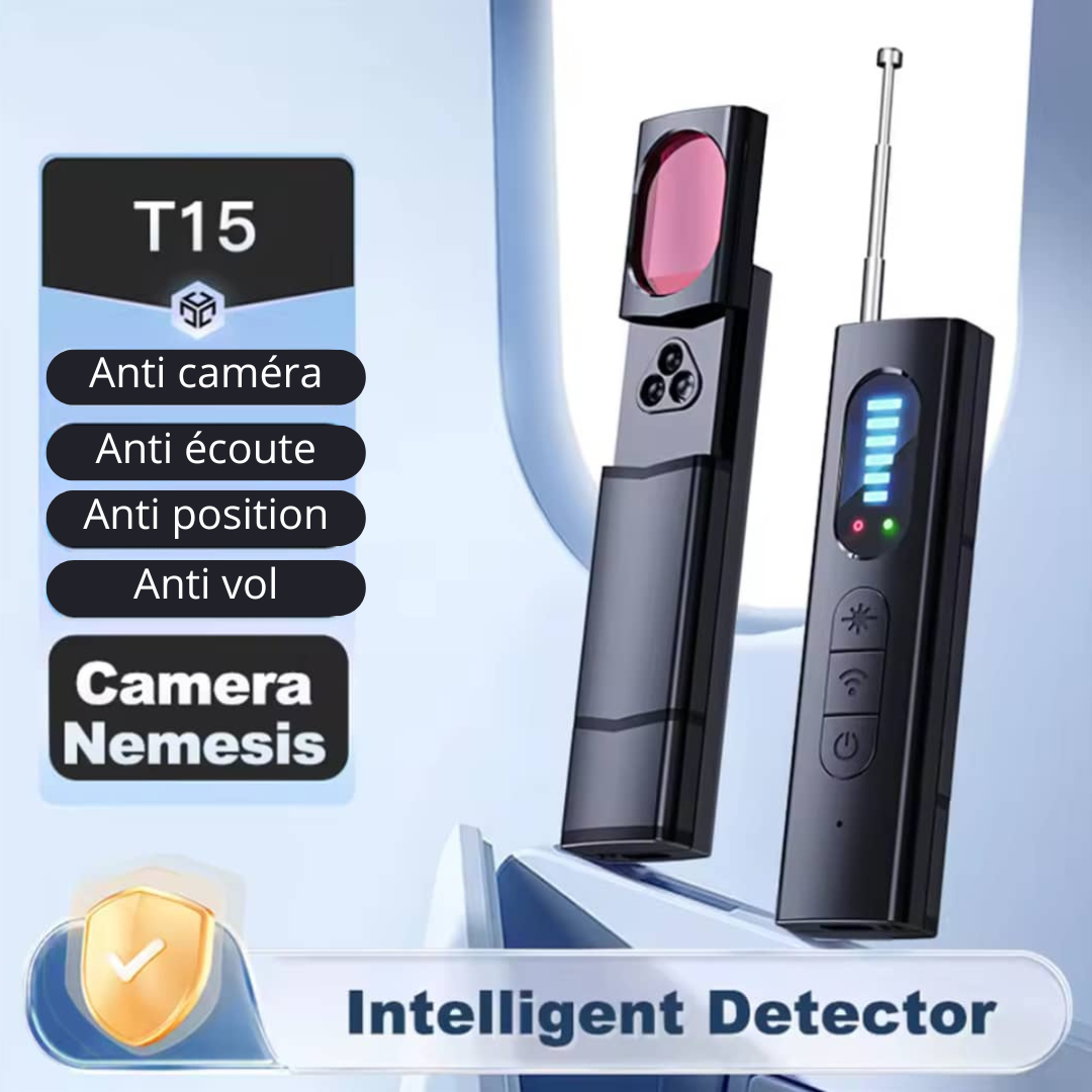 Détecteur de Camera cachée Anti-espion, Traceur-GPS, Dispositif d'écoute espion