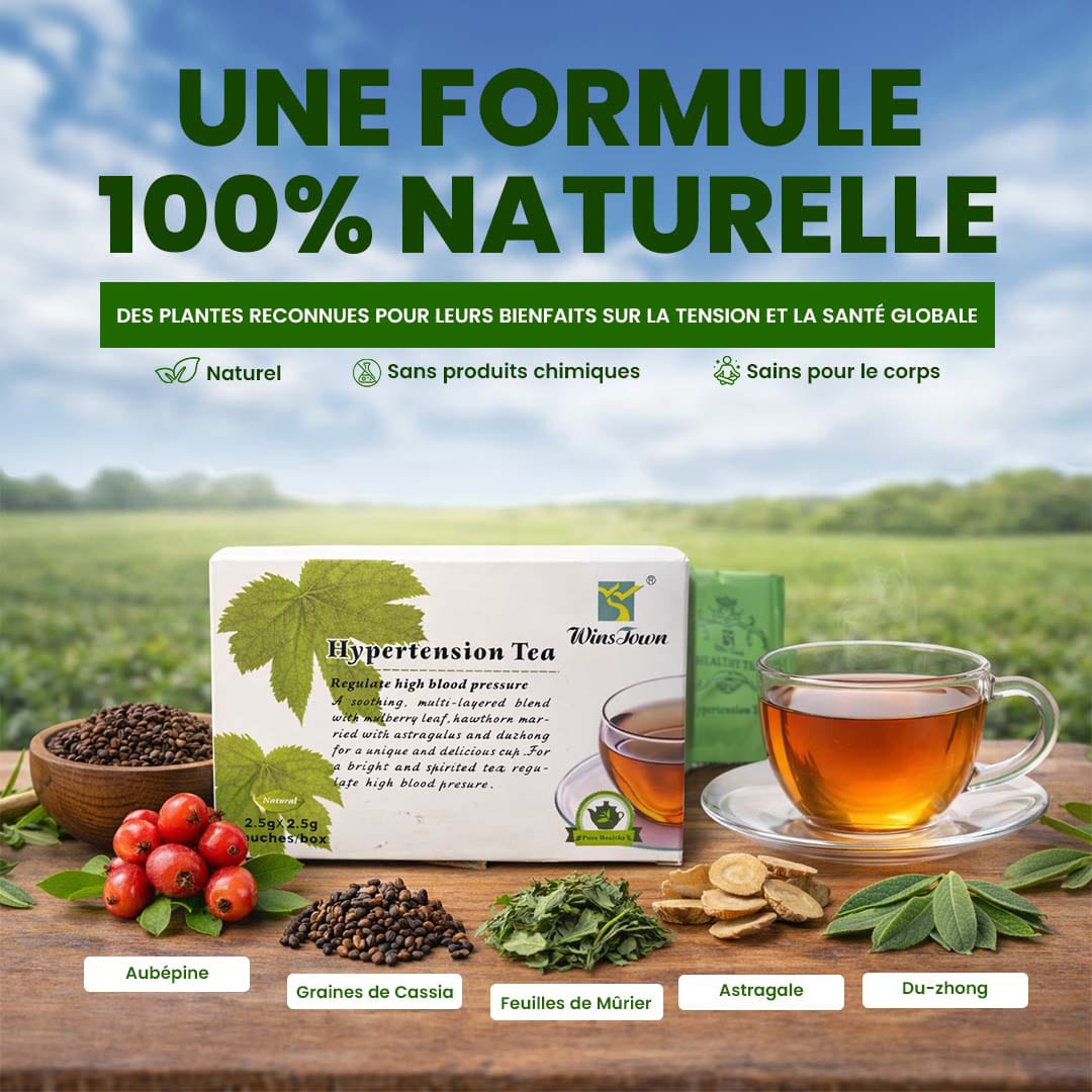 Thé aux herbes régulant la Tension et le Stress