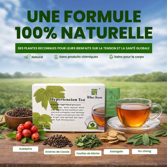 Thé aux herbes régulant la Tension et le Stress