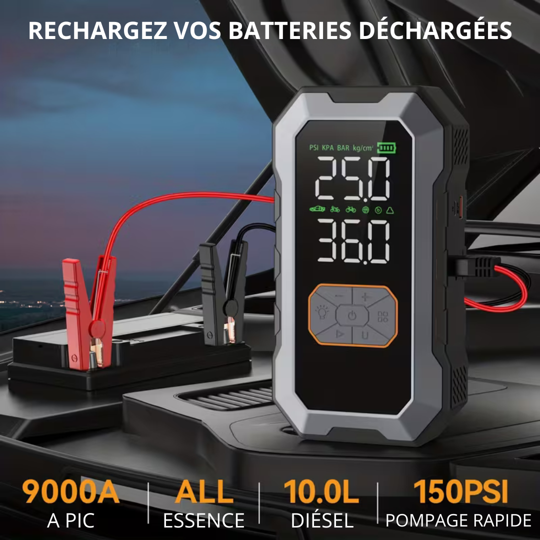 Le démarreur d'urgence 4 en 1
