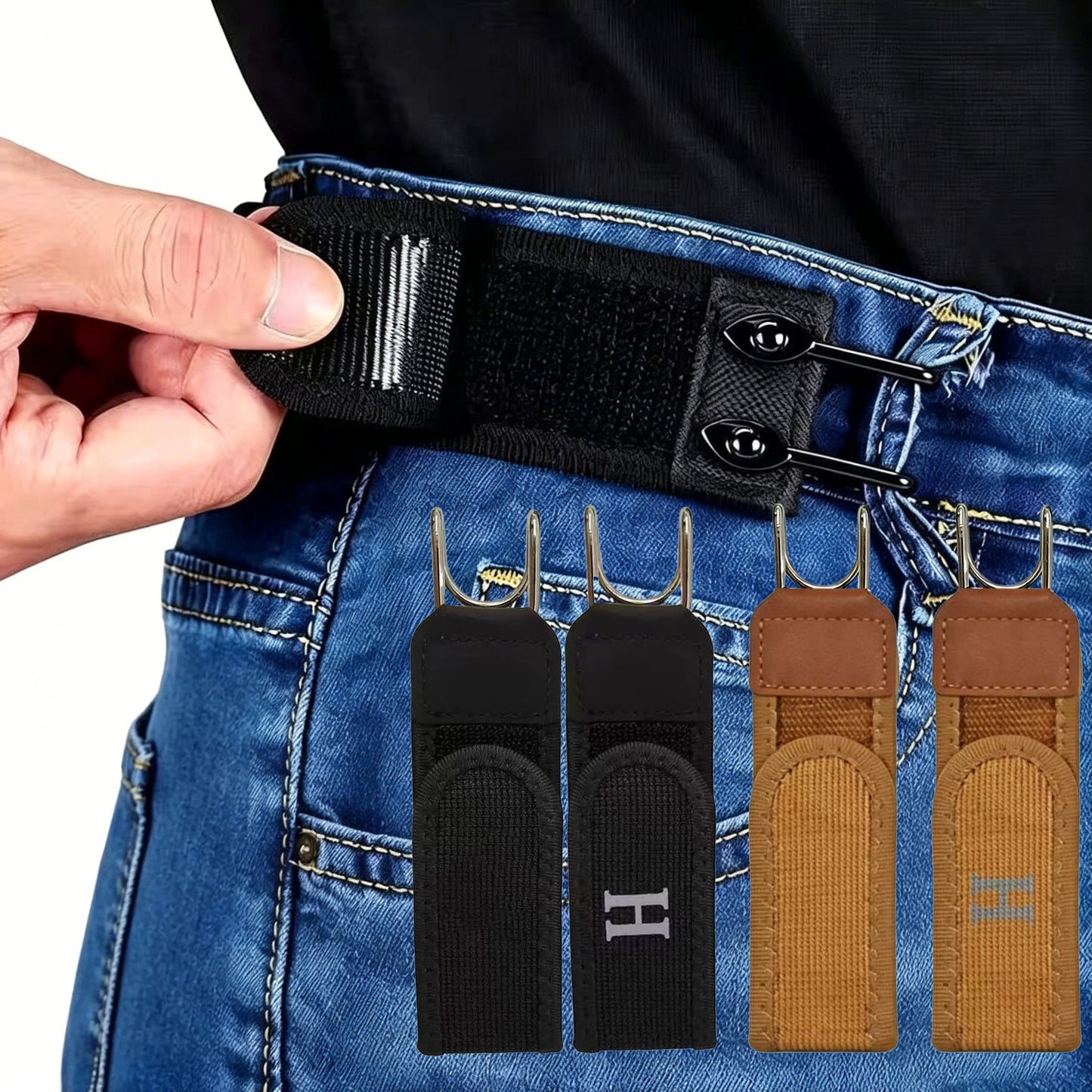 Paire de ceinture invisible ajustable pour homme et Femme
