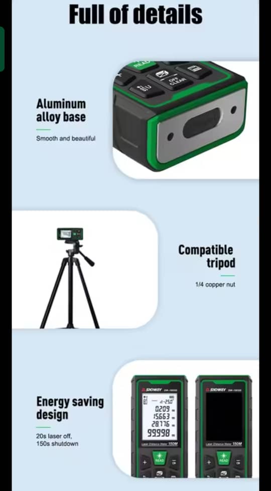 Télémètre Numérique Laser de 120m