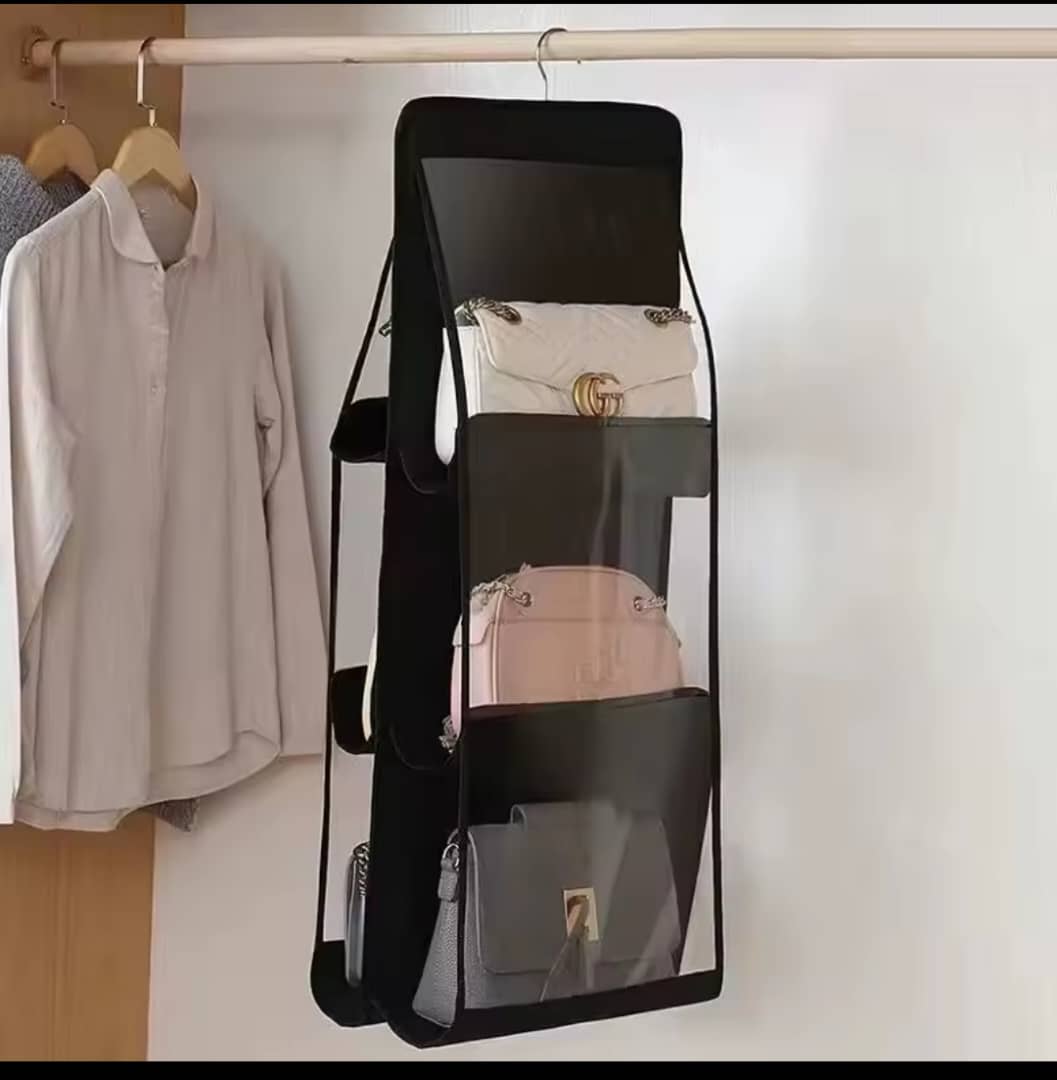 Organisateur de Sac Suspendu💖08 Poches Transparentes Anti-Poussière, Gain de Place & Design Double Face